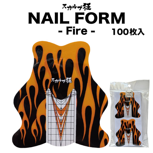 KiraNail スカルプ狂ファイヤーネイルフォーム 100枚入 KiraNail “Sculpt Mad Fire” Nail Form – 100pcs