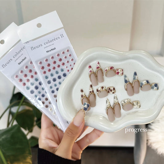 KiraNail mai プロデュース fleurs colorees Ⅱ KiraNail mai Produce fleurs colorees Ⅱ Flower Nail Sticker